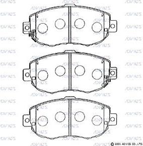 ADVICS A1N056 - Set placute frana,frana disc aaoparts.ro