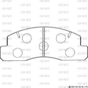 Advics SN663 - Set placute frana,frana disc aaoparts.ro