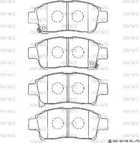 Advics A1N067 - Set placute frana,frana disc aaoparts.ro