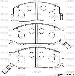 Advics A1N083 - Set placute frana,frana disc aaoparts.ro