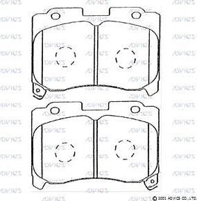 Advics A1N028 - Set placute frana,frana disc aaoparts.ro