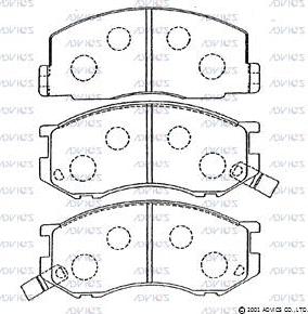 ADVICS A1N078 - Set placute frana,frana disc aaoparts.ro