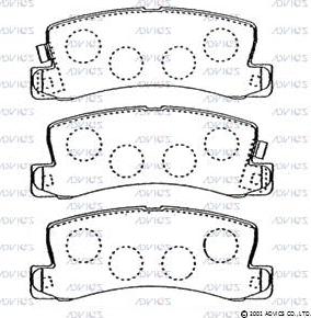Advics SN837P - Set placute frana,frana disc aaoparts.ro