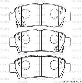 ADVICS A2N057 - Set placute frana,frana disc aaoparts.ro