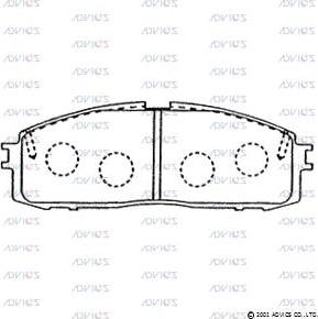 Advics SN764 - Set placute frana,frana disc aaoparts.ro