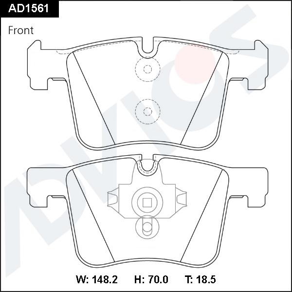 Advics AD1561 - Set placute frana,frana disc aaoparts.ro