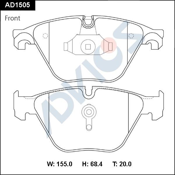Advics AD1505 - Set placute frana,frana disc aaoparts.ro