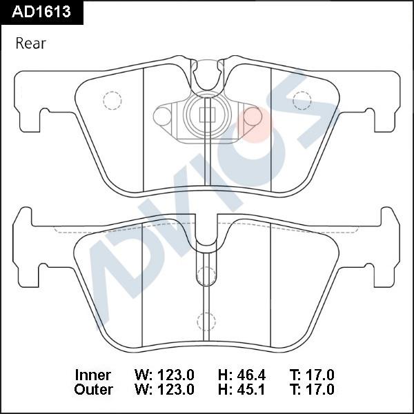 Advics AD1613 - Set placute frana,frana disc aaoparts.ro