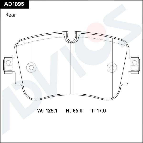 Advics AD1895 - Set placute frana,frana disc aaoparts.ro