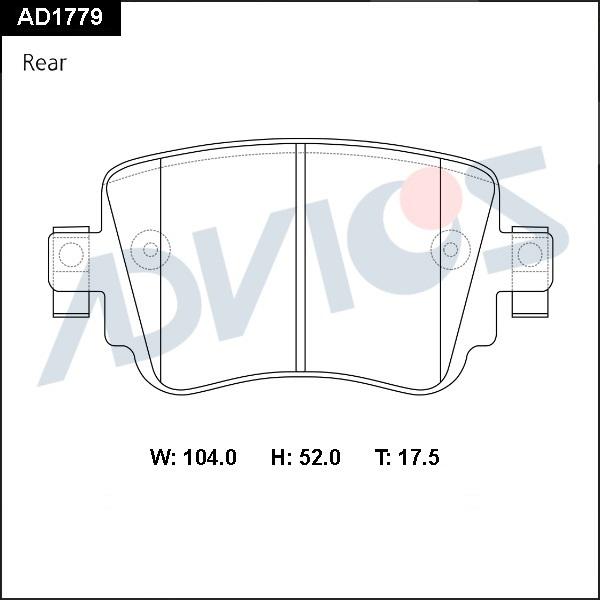 Advics AD1779 - Set placute frana,frana disc aaoparts.ro