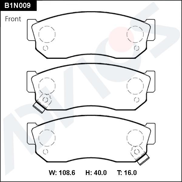 Advics B1N009 - Set placute frana,frana disc aaoparts.ro