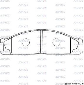 Advics B1N010 - Set placute frana,frana disc aaoparts.ro