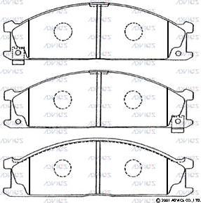 Advics B1N011 - Set placute frana,frana disc aaoparts.ro