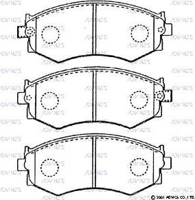 Advics B1N020 - Set placute frana,frana disc aaoparts.ro