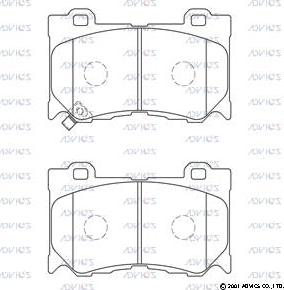 Advics SN506P - Set placute frana,frana disc aaoparts.ro