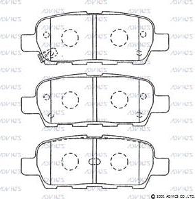 Advics SN891P - Set placute frana,frana disc aaoparts.ro
