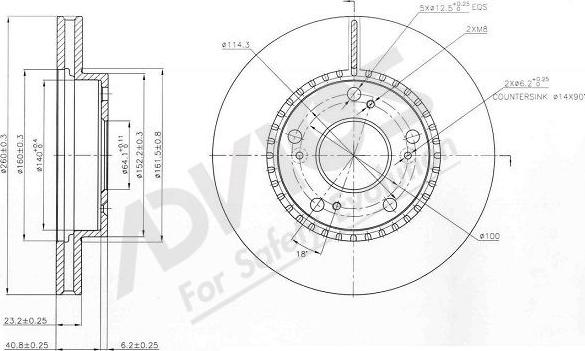 Advics C6F109B - Disc frana aaoparts.ro