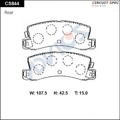 Advics CS844 - Set placute frana,frana disc aaoparts.ro