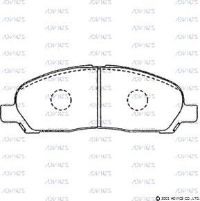 Advics D1N045 - Set placute frana,frana disc aaoparts.ro