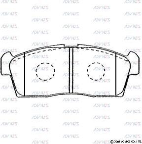 Advics D1N075 - Set placute frana,frana disc aaoparts.ro