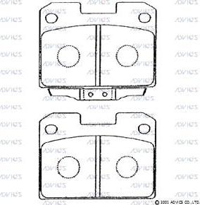 Advics D2N012 - Set placute frana,frana disc aaoparts.ro