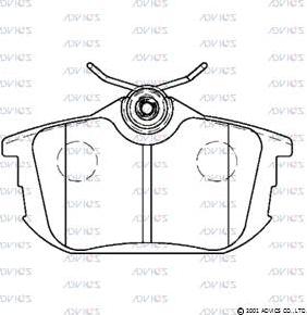 Advics D2N074 - Set placute frana,frana disc aaoparts.ro