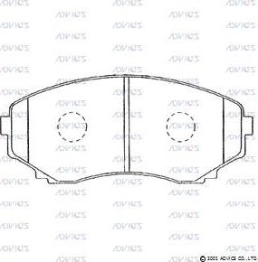 Advics E1N004 - Set placute frana,frana disc aaoparts.ro