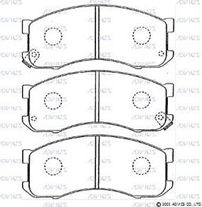 Advics E1N018 - Set placute frana,frana disc aaoparts.ro