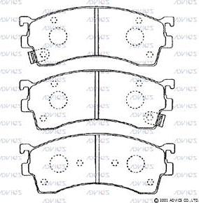 Advics E1N026 - Set placute frana,frana disc aaoparts.ro
