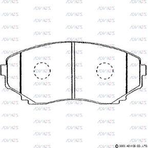 Advics E1N021 - Set placute frana,frana disc aaoparts.ro