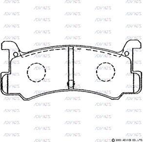 Advics E2N032 - Set placute frana,frana disc aaoparts.ro