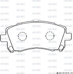 Advics F1N013 - Set placute frana,frana disc aaoparts.ro