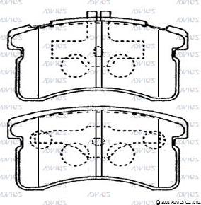 ADVICS G1N019 - Set placute frana,frana disc aaoparts.ro