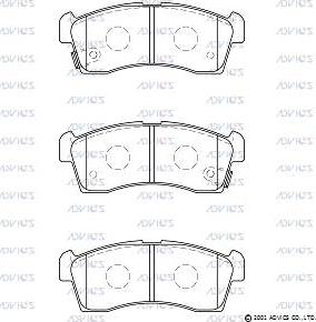 Advics H1N053 - Set placute frana,frana disc aaoparts.ro