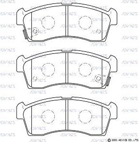 Advics H1N052 - Set placute frana,frana disc aaoparts.ro