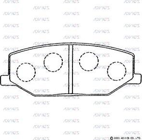 Advics SN611 - Set placute frana,frana disc aaoparts.ro