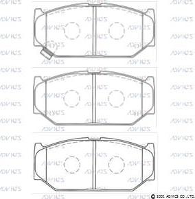 Advics SN936P - Set placute frana,frana disc aaoparts.ro
