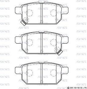 Advics SN153P - Set placute frana,frana disc aaoparts.ro
