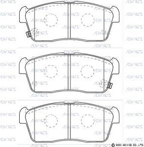 Advics SN949P - Set placute frana,frana disc aaoparts.ro