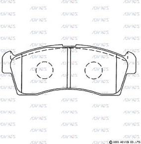 Advics SN946 - Set placute frana,frana disc aaoparts.ro