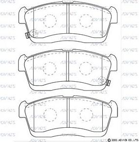 Advics SN943P - Set placute frana,frana disc aaoparts.ro