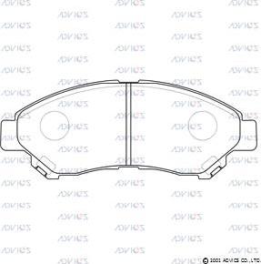 Advics SN955 - Set placute frana,frana disc aaoparts.ro