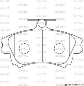 AISIN SN966 - Set placute frana,frana disc aaoparts.ro