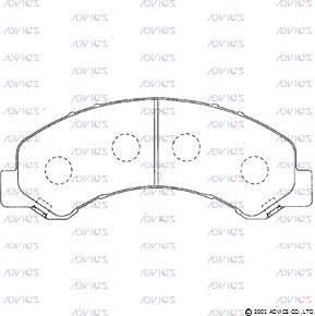 Advics SN904 - Set placute frana,frana disc aaoparts.ro