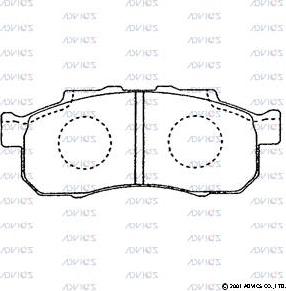 Advics SN422 - Set placute frana,frana disc aaoparts.ro