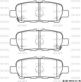 Advics SN509P - Set placute frana,frana disc aaoparts.ro