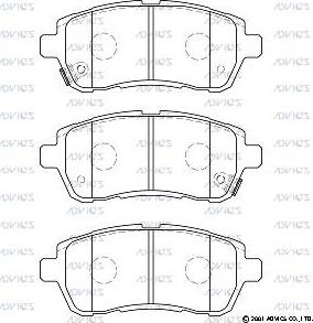 Advics SN503P - Set placute frana,frana disc aaoparts.ro
