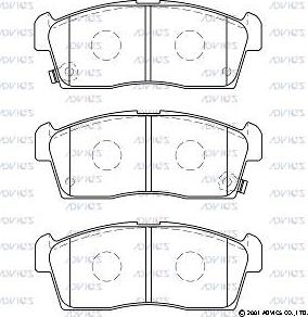 Advics SN589P - Set placute frana,frana disc aaoparts.ro