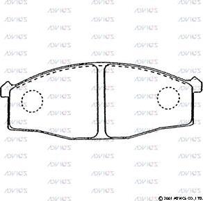 Advics SN574 - Set placute frana,frana disc aaoparts.ro