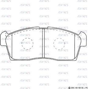Advics SN693 - Set placute frana,frana disc aaoparts.ro